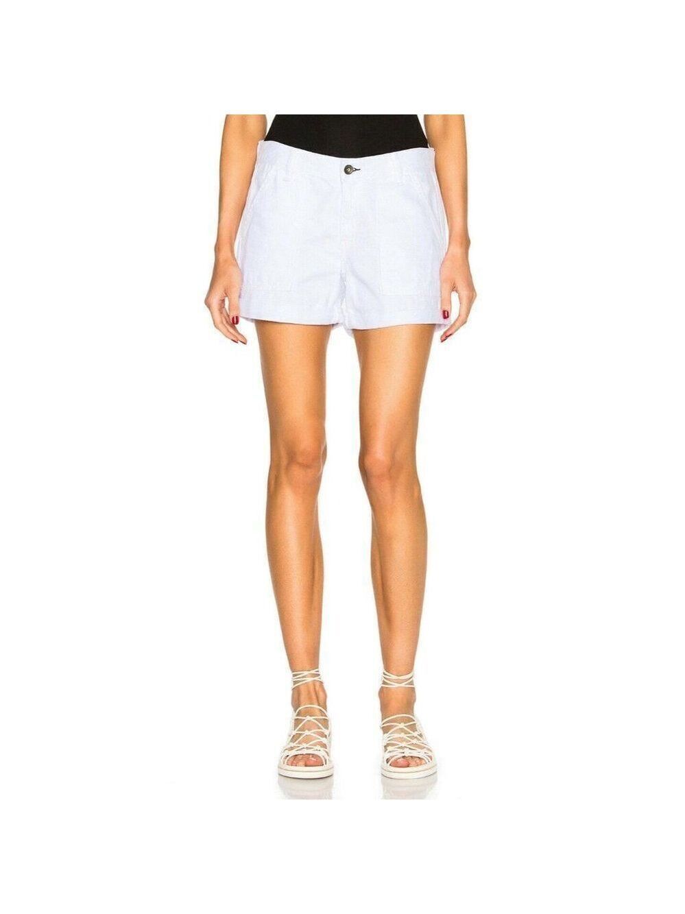 Rag & Bone Jeans Rolled Hem White Shorts Size 25